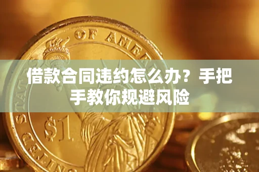 济南借款合同违约怎么办？手把手教你规避风险