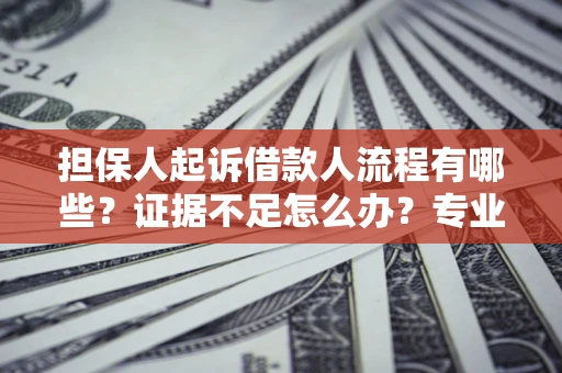 济南担保人起诉借款人流程有哪些？证据不足怎么办？专业律师解答