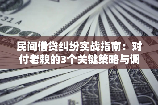 济南民间借贷纠纷实战指南：对付老赖的3个关键策略与调解盲区解析