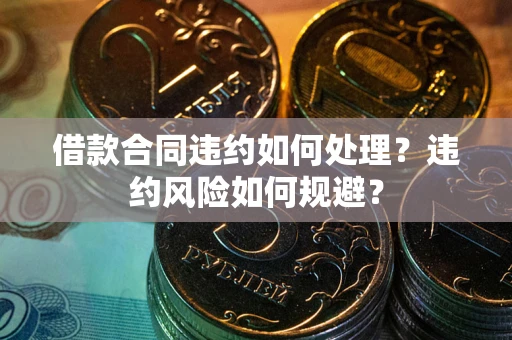 济南借款合同违约如何处理？违约风险如何规避？