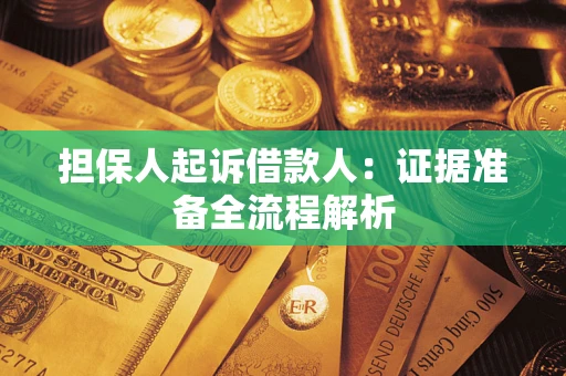 济南担保人起诉借款人：证据准备全流程解析