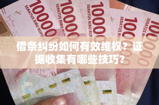 济南借条纠纷如何有效维权？证据收集有哪些技巧？