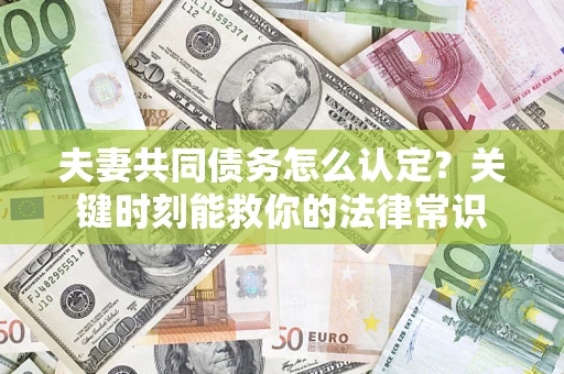 济南夫妻共同债务怎么认定？关键时刻能救你的法律常识