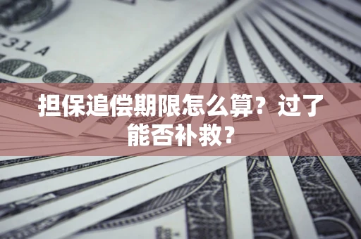 济南担保追偿期限怎么算？过了能否补救？